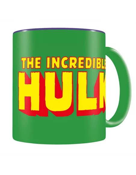es::Marvel Comics Taza Logo Incredible Hulk Verde y lila