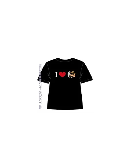 es::CAMISETA I LOVE HADDOCK NEGRA - NIÑOS