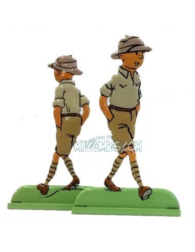 es::02 Tintin En El Congo - Silueta metálica Tintín