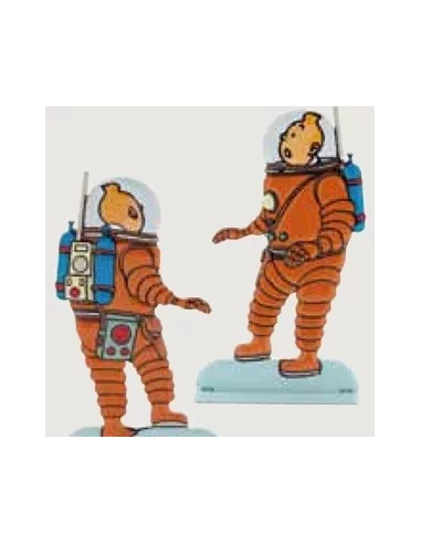 es::17 ATERRIZAJE EN LA LUNA - Silueta metálica Tintín