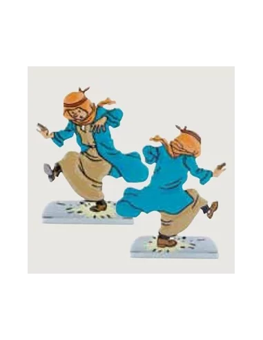 es::15 TINTÍN EN EL PAÍS DEL ORO NEGRO - Silueta metálica Tintín