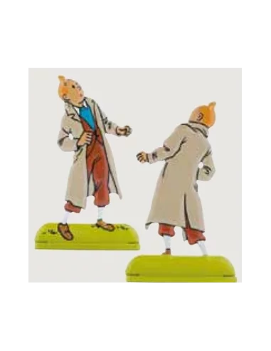 es::13 Las 7 bolas de cristal - Silueta metálica Tintín