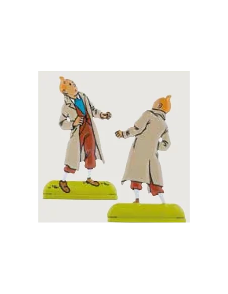 es::13 Las 7 bolas de cristal - Silueta metálica Tintín