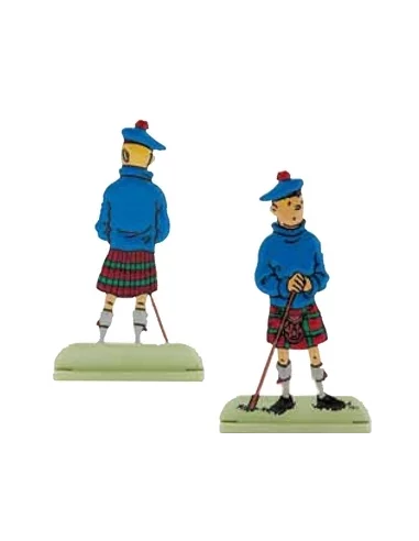 es::07 La isla negra - Silueta metálica Tintín