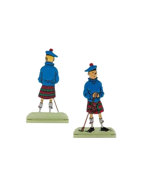 es::07 La isla negra - Silueta metálica Tintín