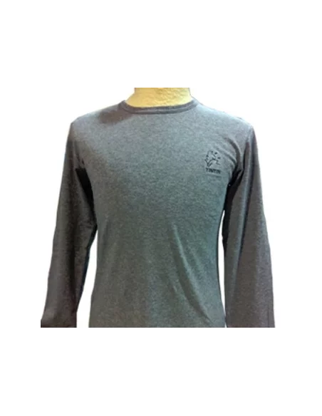 es::Camiseta Manga Larga Tintín Gris