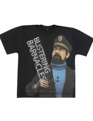 es::Camiseta Las Aventuras de Tintín: Haddock: Blistering Barnacles!