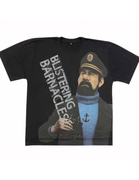 es::Camiseta Las Aventuras de Tintín: Haddock: Blistering Barnacles!