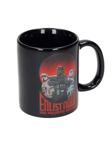 es::Star Wars Rogue One Taza Enlist Now Negra