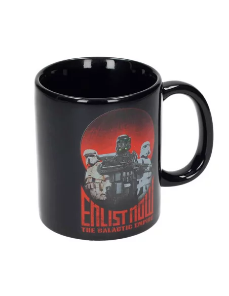 es::Star Wars Rogue One Taza Enlist Now Negra