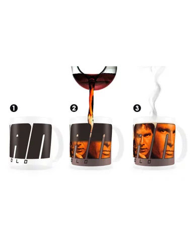 es::Star Wars Taza térmica Han Solo transparente