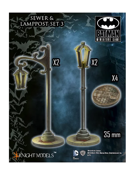 es::Batman Miniature Game: Sewer & Lamppost Set III Figuras Knight Models