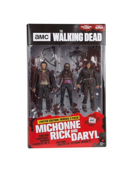 es::The Walking Dead TV Version Pack de 3 Figuras Heroes 13 cm