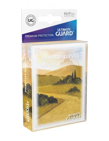 es::Ultimate Guard Printed Sleeves Fundas de Cartas Tamaño Estándar Lands Edition Llanura I 80