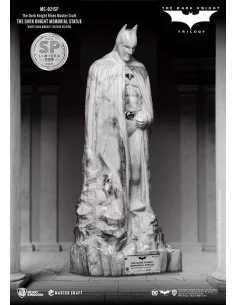 es::The Dark Knight Rises Estatua Master Craft The Dark Knight Memorial Batman White Faux Marble Texture 2