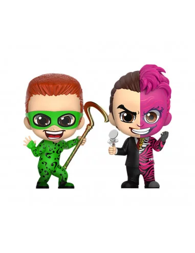 es::Batman Forever Pack de 2 Minifiguras Cosbaby The Riddler & Two-Face Hot Toys 11 cm