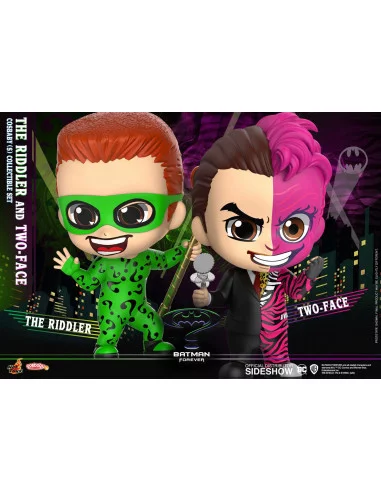 es::Batman Forever Pack de 2 Minifiguras Cosbaby The Riddler & Two-Face Hot Toys 11 cm