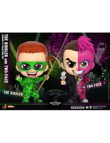 es::Batman Forever Pack de 2 Minifiguras Cosbaby The Riddler & Two-Face Hot Toys 11 cm