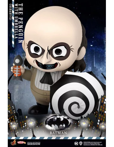 es::Batman Returns Minifigura Cosbaby The Penguin with Umbrella Hot Toys 12 cm