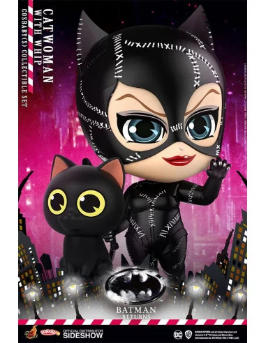 es::Batman Returns Minifiguras Cosbaby Catwoman with Whip Hot Toys 12 cm