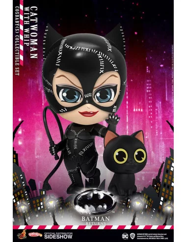 es::Batman Returns Minifiguras Cosbaby Catwoman with Whip Hot Toys 12 cm