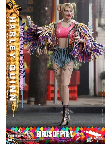 es::Birds of Prey Figura 1/6 Harley Quinn Caution Tape Jacket Version Hot Toys 29 cm
