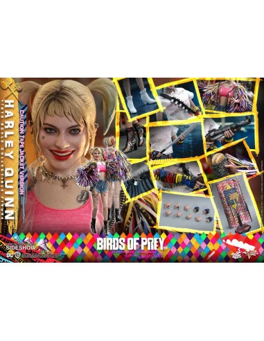 es::Birds of Prey Figura 1/6 Harley Quinn Caution Tape Jacket Version Hot Toys 29 cm