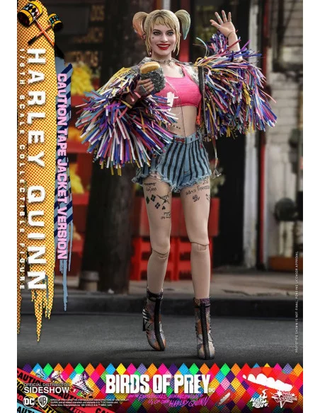 es::Birds of Prey Figura 1/6 Harley Quinn Caution Tape Jacket Version Hot Toys 29 cm