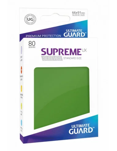 es::Ultimate Guard Supreme UX Sleeves Fundas de Cartas Tamaño Estándar Verde 80
