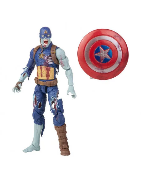 es::Disney Plus Marvel Legends Figura Zombie Captain America What If 15 cm