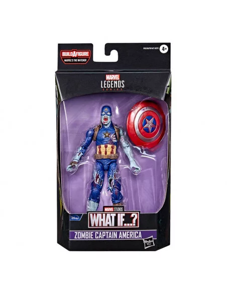 es::Disney Plus Marvel Legends Figura Zombie Captain America What If 15 cm
