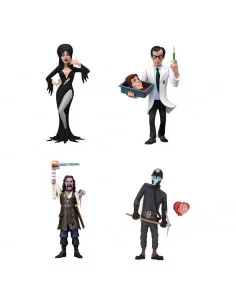 es::Toony Terrors Pack de 4 Figuras: Elvira, Captain Blake, Herbert West, The Miner 15 cm