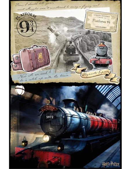es::Harry Potter Puzle Para rascar Hogwarts Express 500 piezas-1