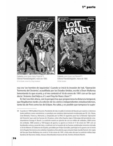 es::Desde la penumbra. Eclipse en cómics Forum, 1989-1992