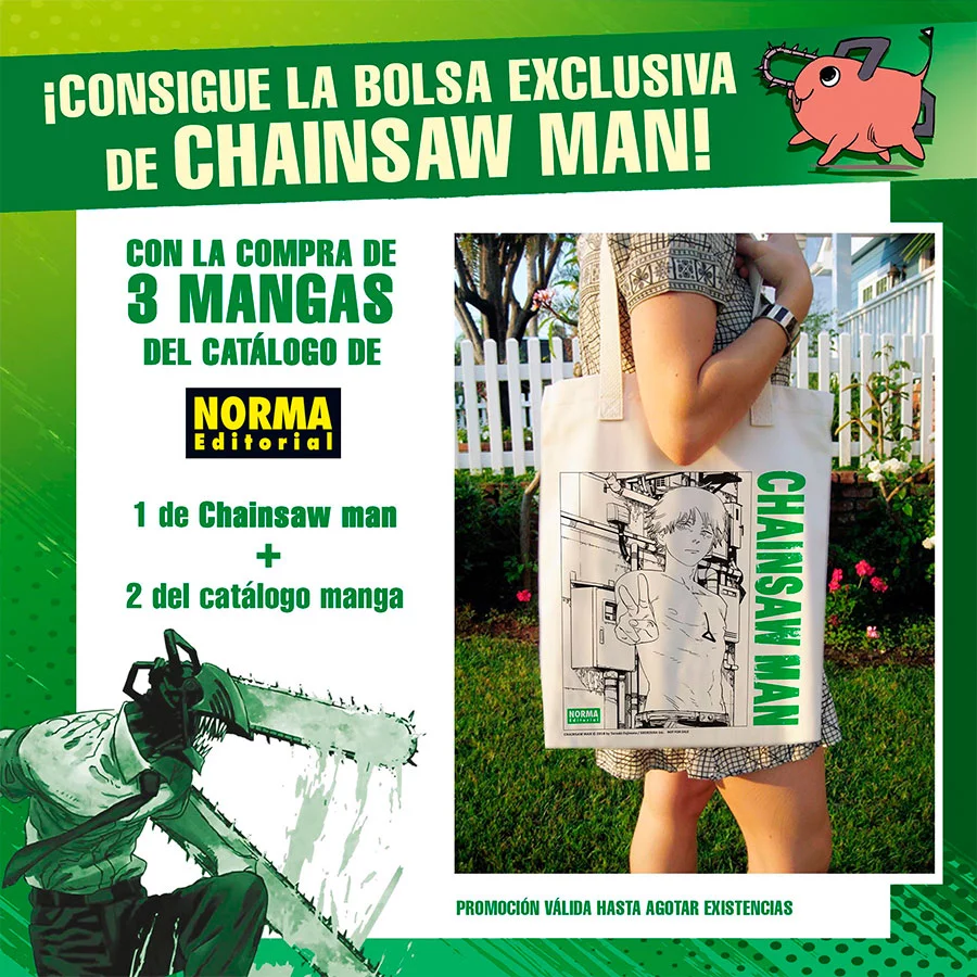 Bolsa chainsaw man norma gratis