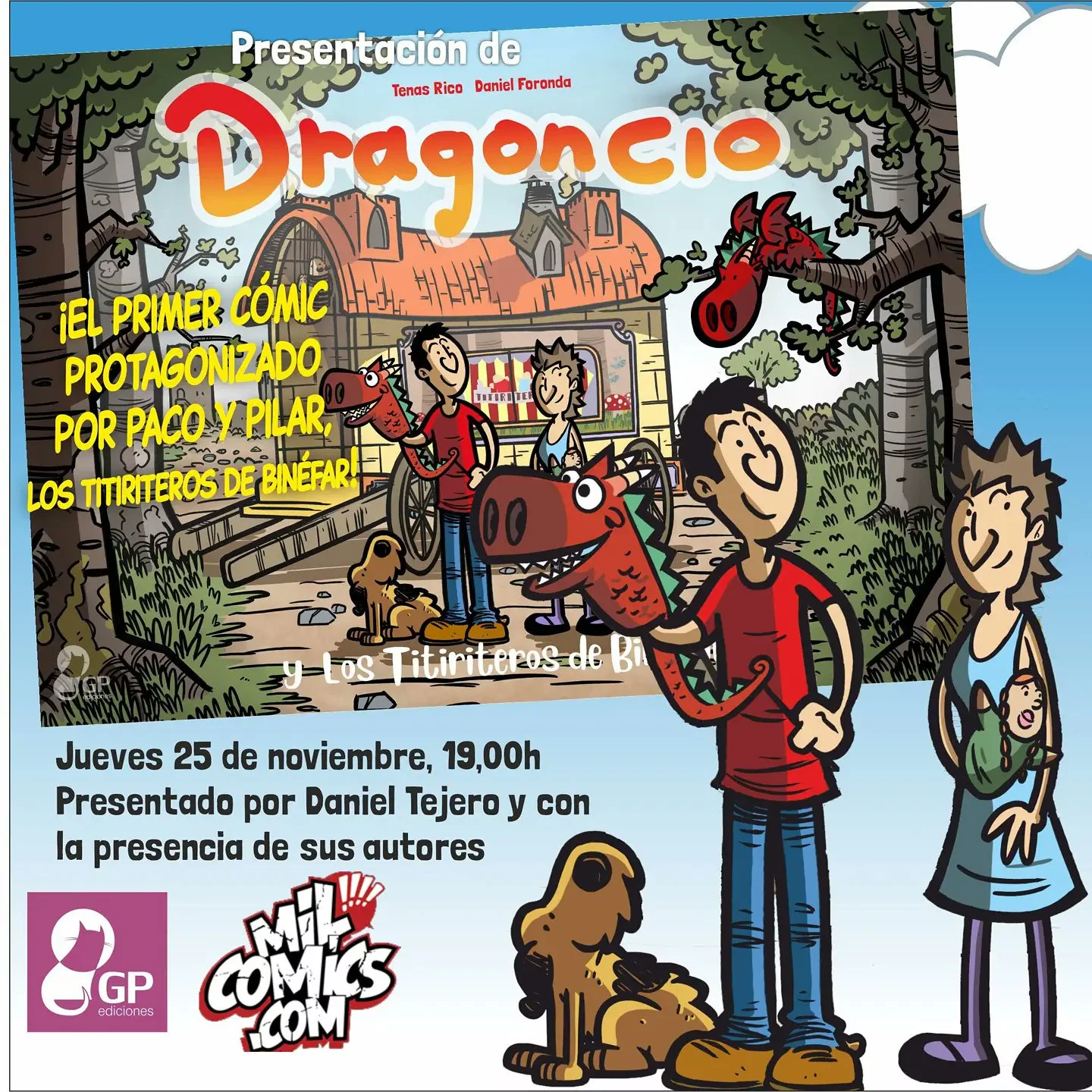 Presentación de Dragoncio y los titiriteros de Binéfar. 25/11/2021